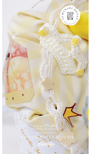 Lumanare de botez pentru baieti cu Micul Print, 65x4 cm, Le petit prince 9